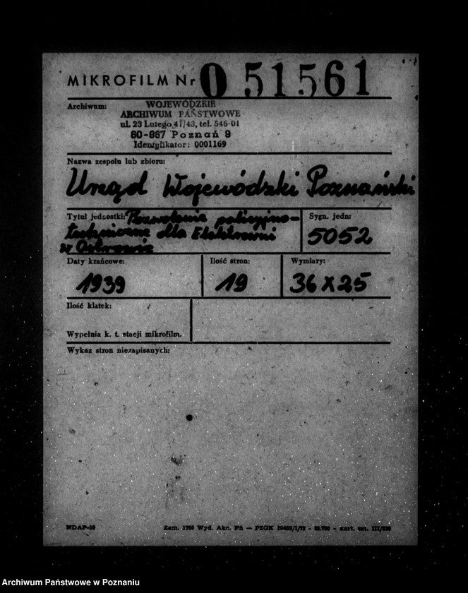 Obraz 2 z jednostki "/Pozwolenie policyjno-techniczne dla Elektrowni w Ostrowie na uruchomienie zakładu elektrycznego w Prześlinie/"