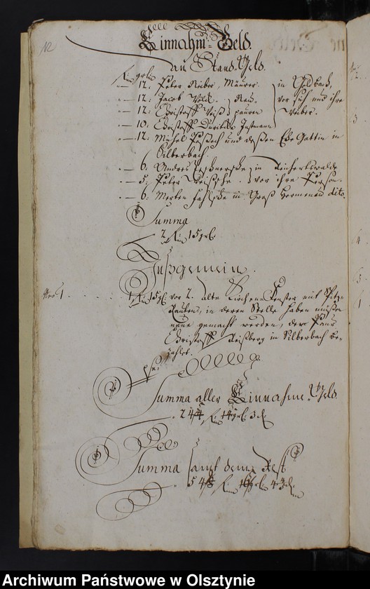 image.from.unit.number "Jahr Rechnung der Silberbachschen Kirchen"