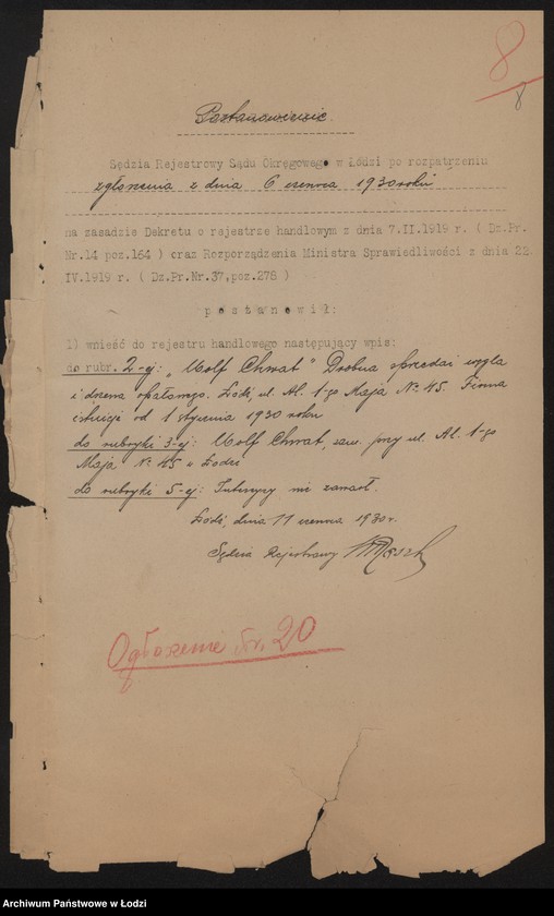 Obraz 10 z jednostki "Wolf Chwat- drobna sprzedaż węgla i drzewa opałowego"