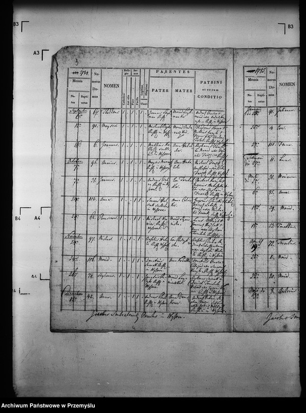 Obraz 7 z jednostki "[Kopie ksiąg metrykalnych parafii Wysowa z filią Blechnarka (dekanat Gorlice)]"