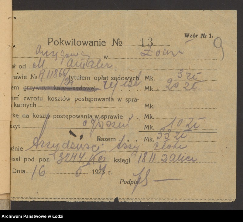 Obraz 11 z jednostki "Moszek Amzler- sprzedaż galanterii"