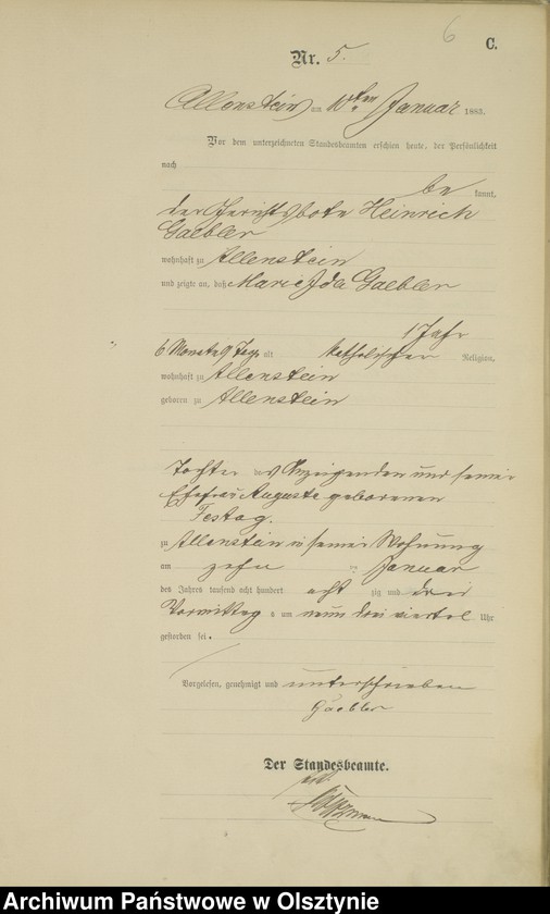 image.from.unit.number "Sterbe-Haupt-Register Nr 1 - 279"