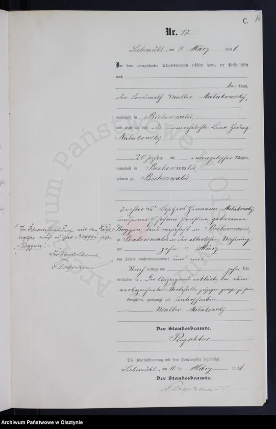 image.from.unit.number "Sterbe-Neben-Register Nr 1 - 62"