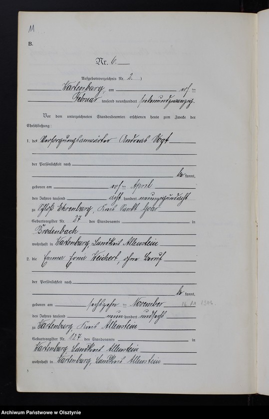 image.from.unit.number "Heirats-Haupt-Register Nr 1 - 45"