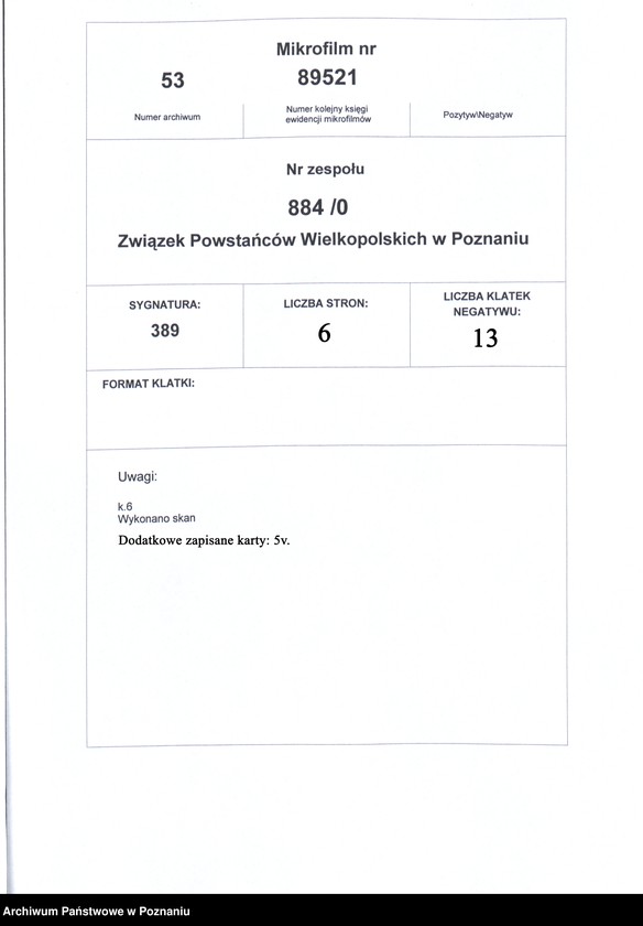 Obraz 12 z jednostki "Kampania Straży Ludowej w Kłecku IV Baon [Raporty]"