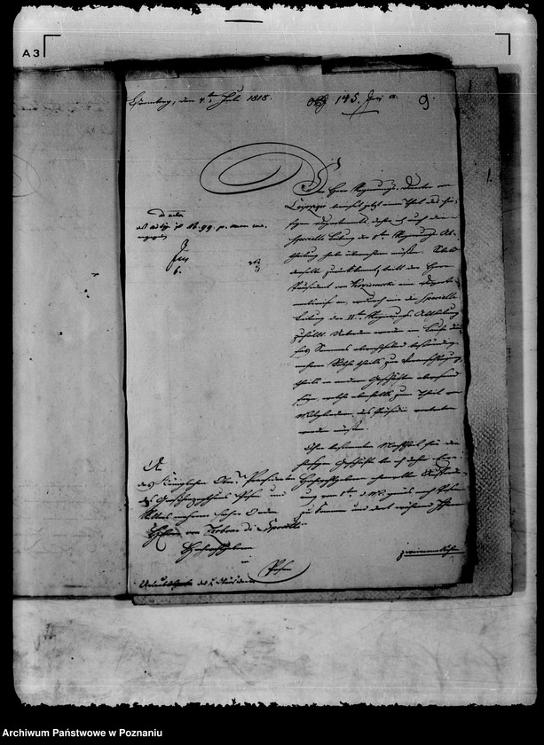 Obraz 14 z jednostki "Die dem Herrn Oberpräsidenten von Zerboni erteilten Urlaube."