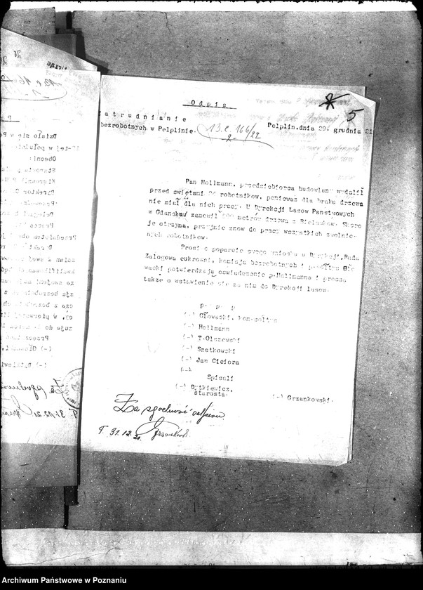 Obraz 9 z jednostki "[Wnioski i korespondencja w sprawie zatrudnienia bezrobotnych]"