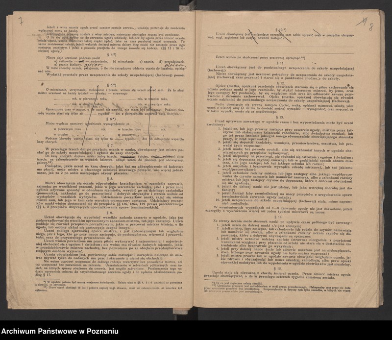 Obraz 9 z jednostki "[Ugody o wyuczenie zawodu kowalskiego]"