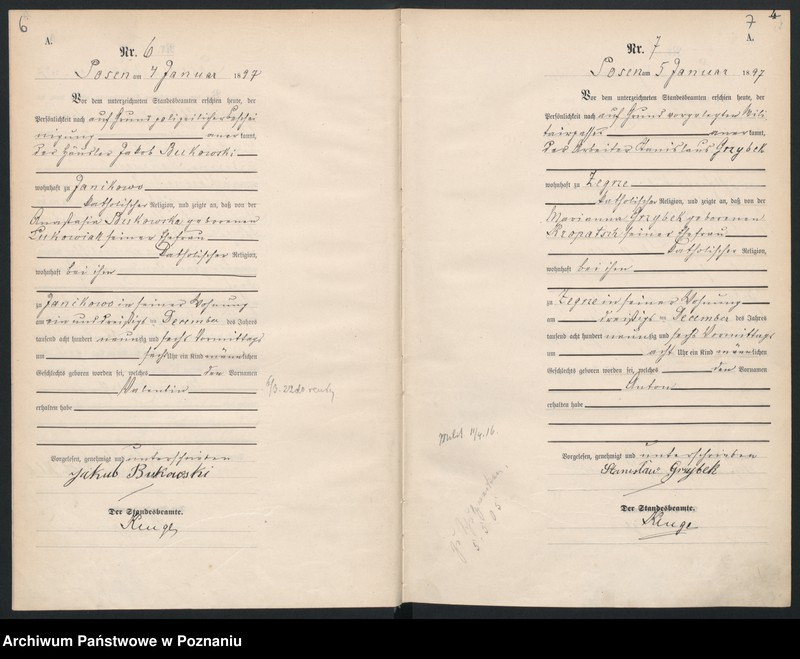 Obraz 6 z jednostki "Księga urodzeń"