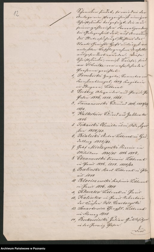 Obraz 17 z jednostki "Die Organisation einer Verschwörung unter der polnischen Bevölkerung der Provinz Posen /Poznań/ im Anschluss an die Insurrektion im Königreiche Polen."