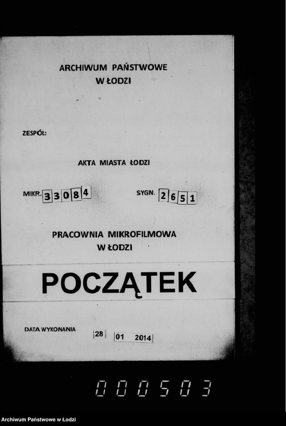 Obraz 1 z jednostki "Otčetnosti gorodskoj kassy"