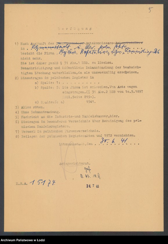 Obraz 7 z jednostki "Mojżesz Rapatowicz – sprzedaż towarów łokciowych"