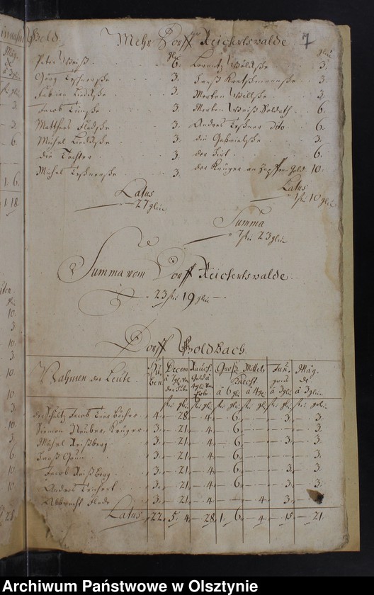 image.from.unit.number "Jahr Rechnung der Silberbachschen Kirchen"