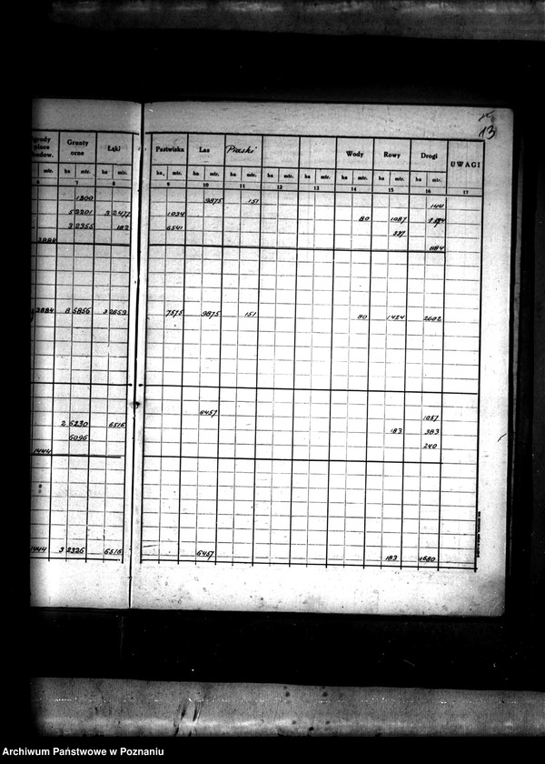 Obraz 18 z jednostki "Rejestr pomiarowy wsi Ruda Komorska powiatu konińskiego /prace scaleniowe/"