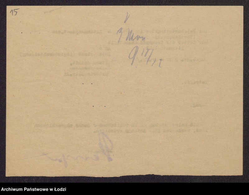 Obraz 17 z jednostki "Mendel Szperling- sprzedaż surowców włókienniczych i wyrób przędzy"