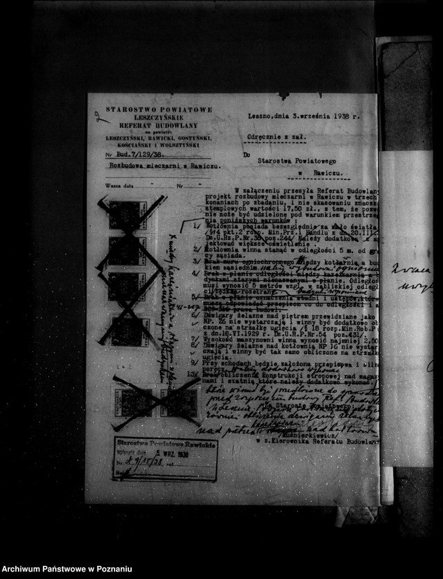 Obraz 6 z jednostki "/Rozbudowa mleczarni w Rawiczu/"