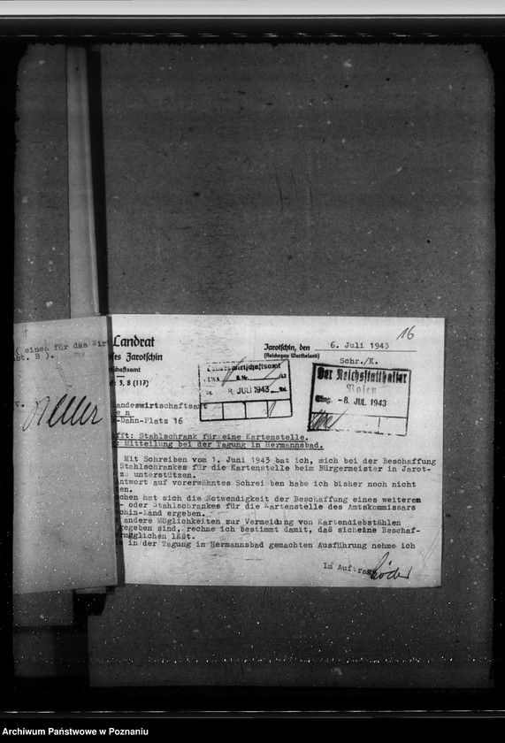 Obraz 20 z jednostki "Zuweisungen beschlagnahmter Grundstücke an Gemeinde-, Kreis- und Reichsverwaltungen"