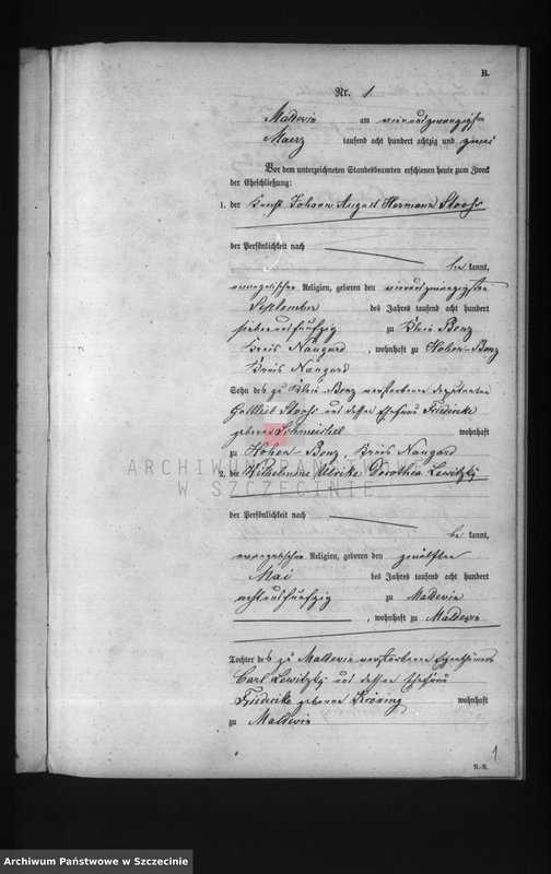 Obraz 7 z jednostki "Heiraths-Register (Neben-Register)"
