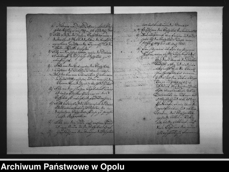 Obraz 8 z jednostki "Acta Specialia des Magistrats zu Oppeln wegen Abnahme der Rechnungen und Casse des Hospitals St: Alexi"