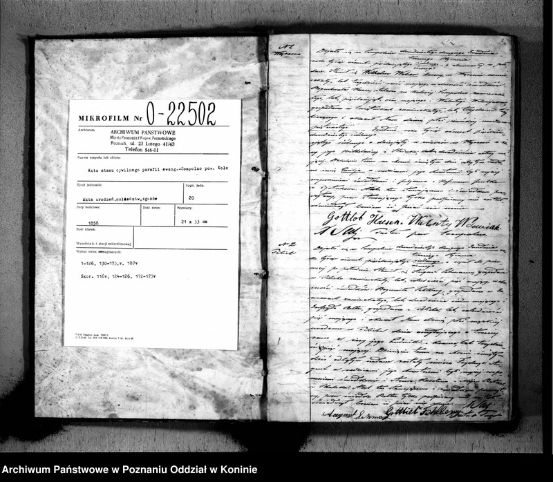 Obraz 3 z jednostki "Duplikat akt urodzeń, małżeństw i zgonów"