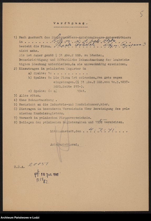 Obraz 7 z jednostki "Izaak Orbach- drobna sprzedaż manufaktury bawełnianej"