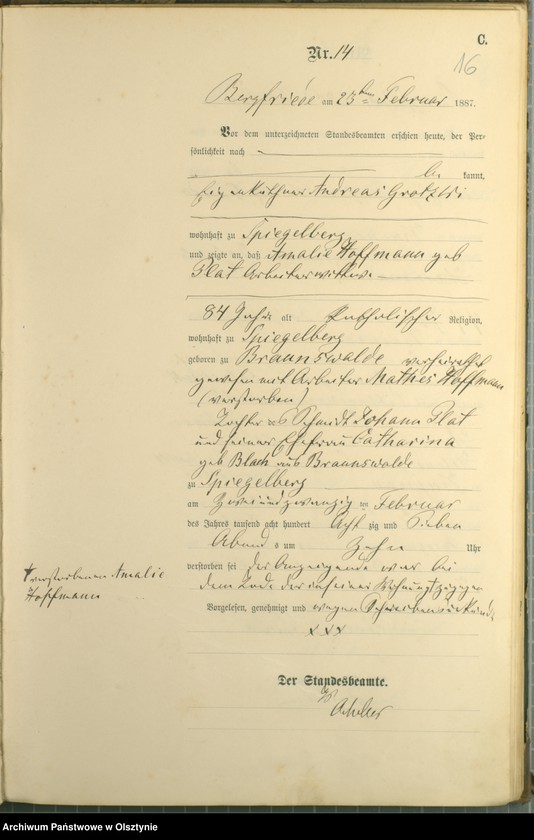 image.from.unit.number "Sterbe-Haupt-Register Nr 1 - 65"