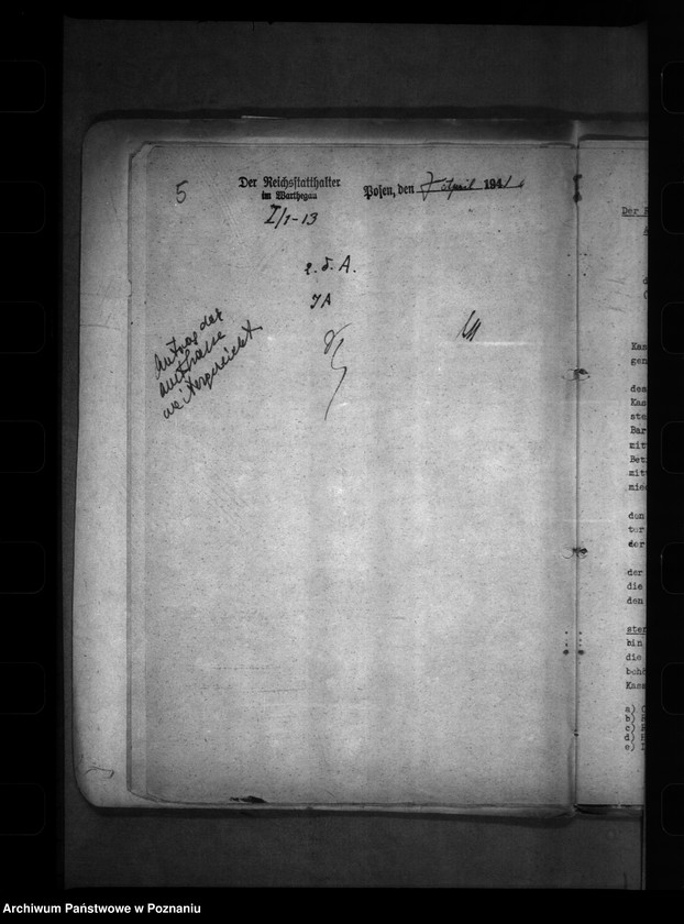 Obraz 9 z jednostki "Kassenverlust- Entschädigung"