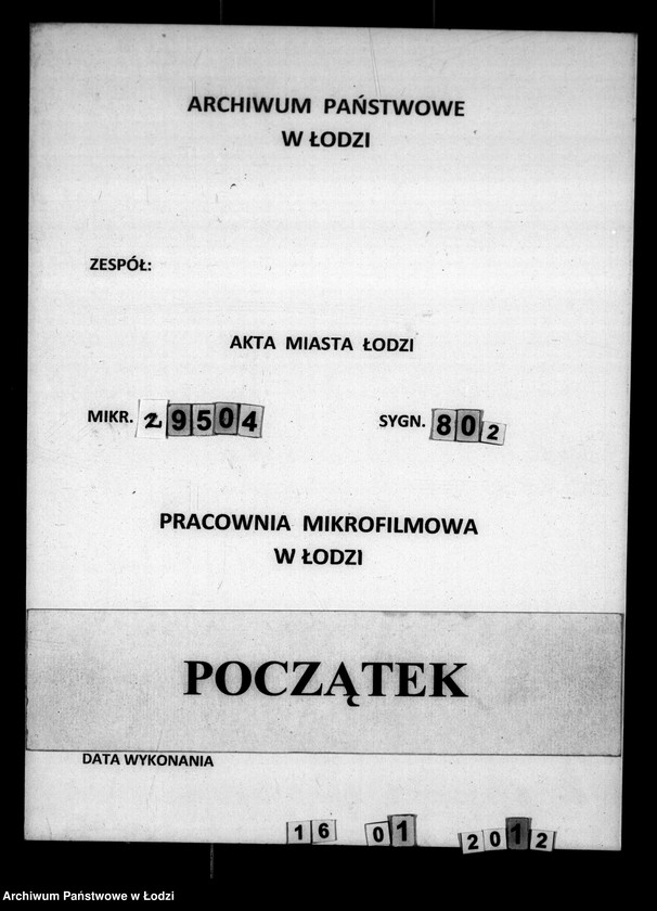 Obraz 1 z jednostki "Akta w przedmiocie świadectw przesiedleń"