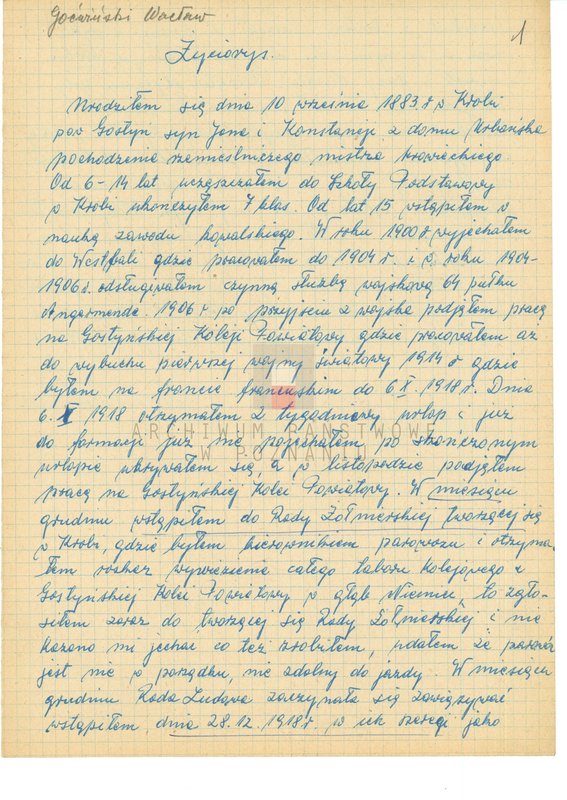 Obraz 12 z jednostki "Życiorysy powstańców wielkopolskich: G - tom lll /Goćwiński Wacław - Górski Marian/."