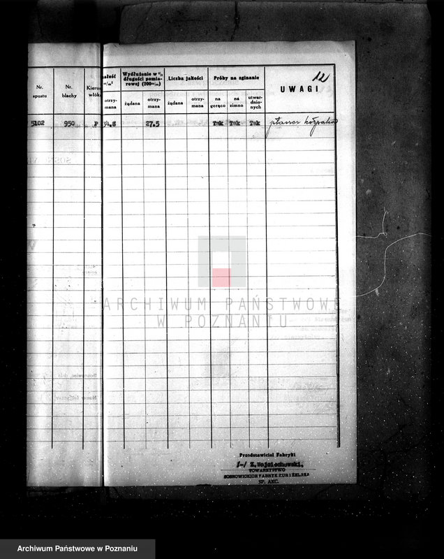 Obraz 17 z jednostki "Gorzelnia P. Kuettnera w Fabianowie pow. jarociński nr fabr. kotła 1960 nr woj. kotła 6273"