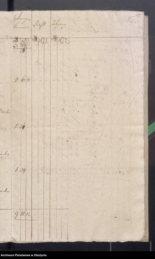 image.from.unit.number "Kobultische Kirchen Jahres Rechnung über Einnahme und Ausgabe Geld"