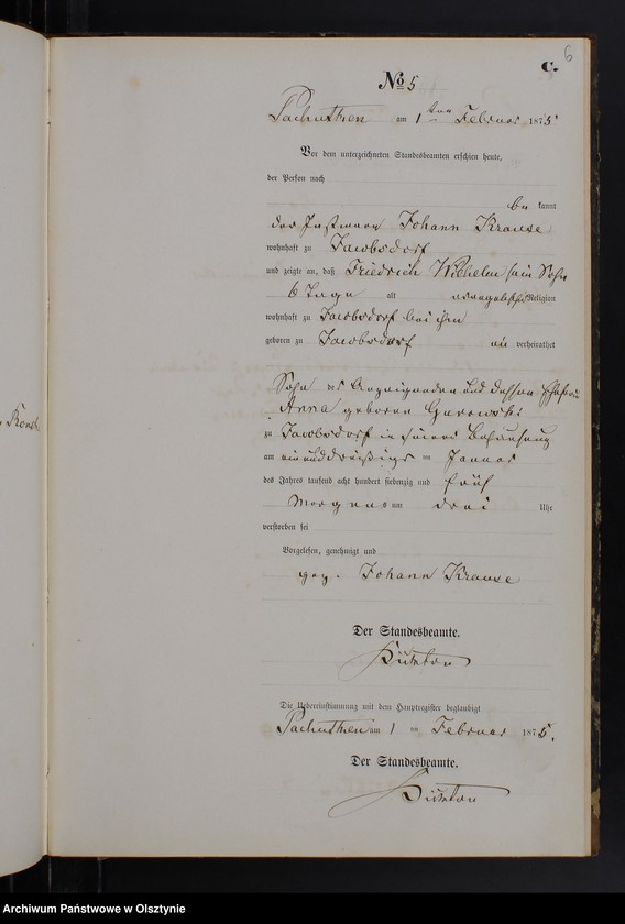 image.from.unit.number "Sterbe-Neben-Register Nr 1 - 43"