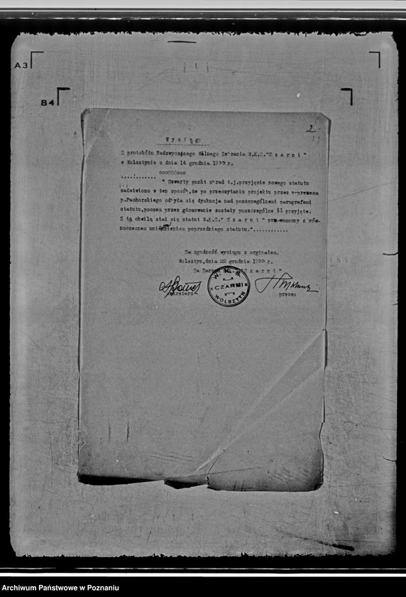 Obraz 6 z jednostki "/Wolsztyński Klub Sportowy,,Czarni" w Wolsztynie/"