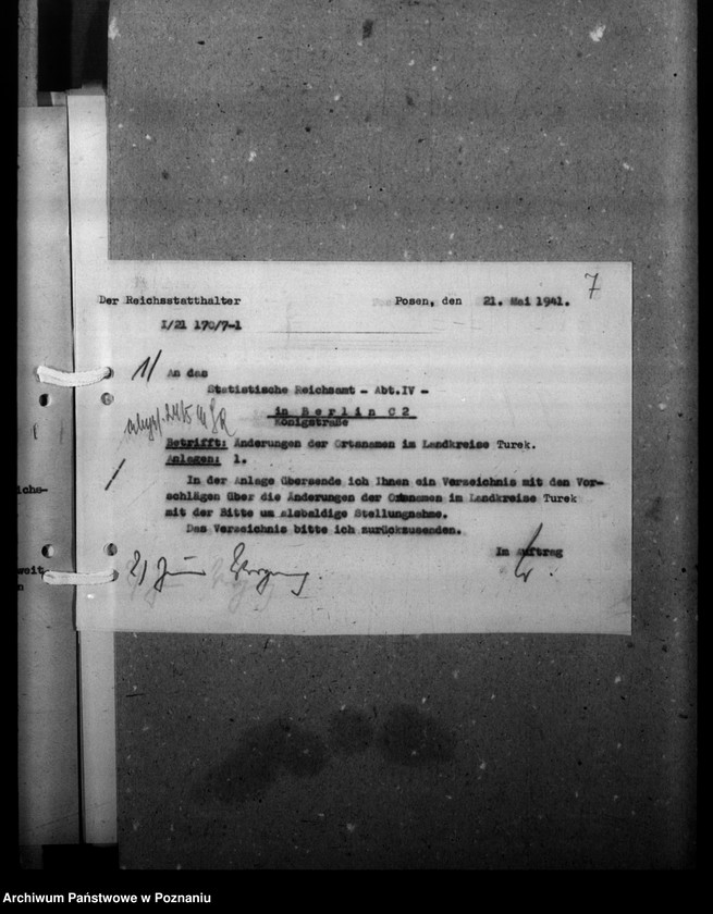 Obraz 11 z jednostki "Ortsnamenänderung Kreis Turek"