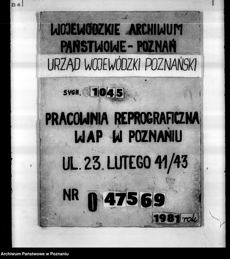 Obraz 1 z jednostki "/ Kasa Bezprocentowego Kredytu Okręgowego Związku Towarzystw Ogrodów i Osiedli Działkowych na województwo poznańskie/"