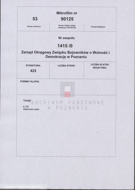 Obraz 2 z jednostki "Życiorysy powstańców wielkopolskich: J - tom V /Jeziorny Ludwik - Juszczak Jan/."