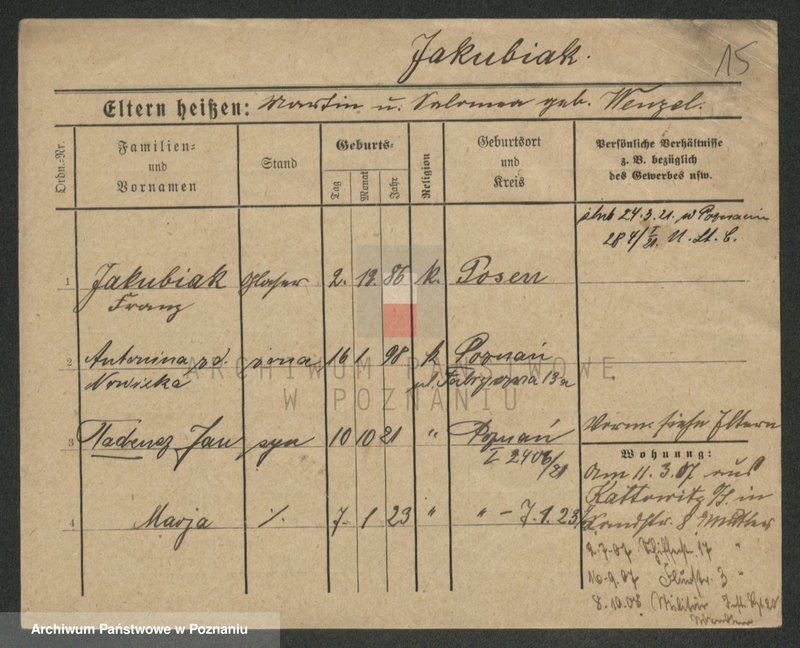 Obraz 15 z jednostki "Jakubiak - Jakubowicz"