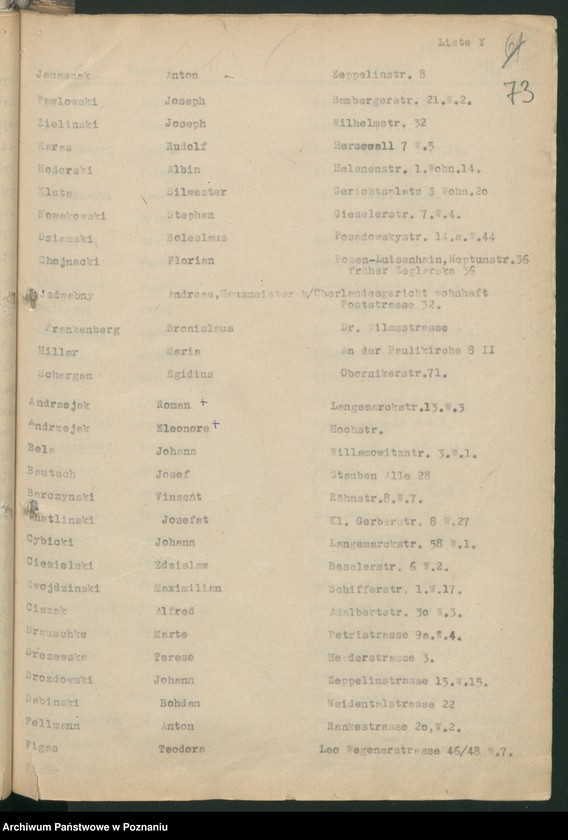 Obraz 7 z kolekcji "Znani w dokumentacji Centrali Przesiedleńczej w Poznaniu111"