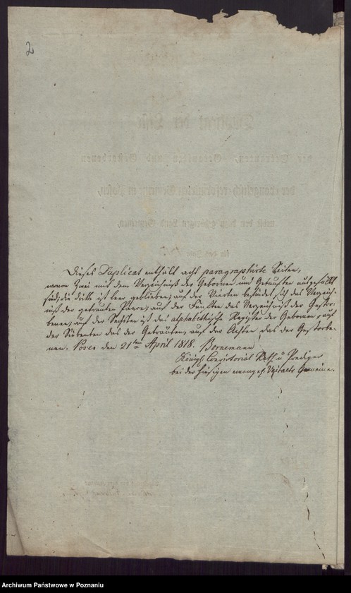 Obraz z jednostki "Duplikat der Getrauten, Getauften, Verstorbenen"