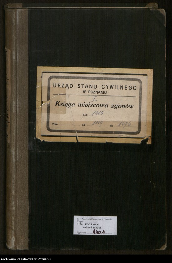 Obraz 2 z jednostki "Księga miejscowa zgonów tom III [Rejestr główny zgonów]"
