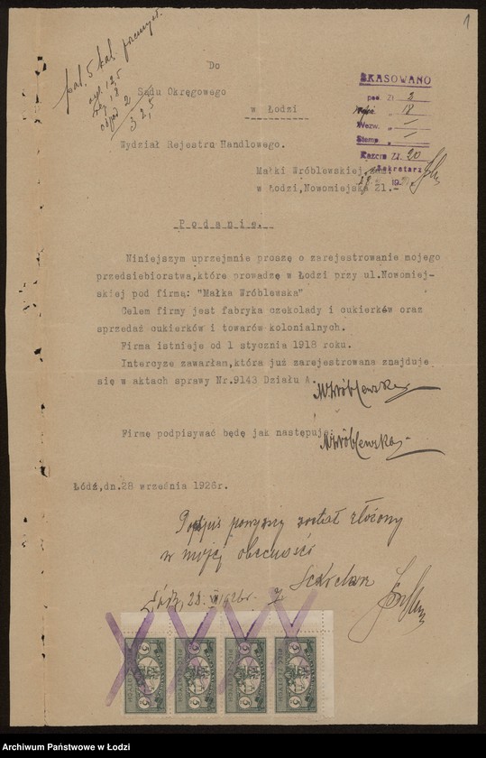 Obraz 3 z jednostki "Małka Wróblewska- fabrykacja i sprzedaż czekolady i cukierków"