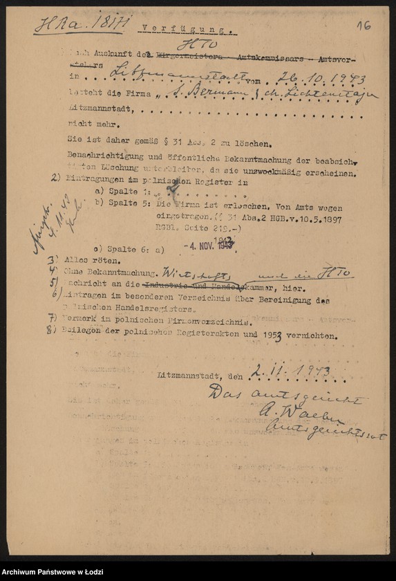 Obraz 18 z jednostki "Samuel Berman, Chaim Lichtensztajn – sprzedaż manufaktury"