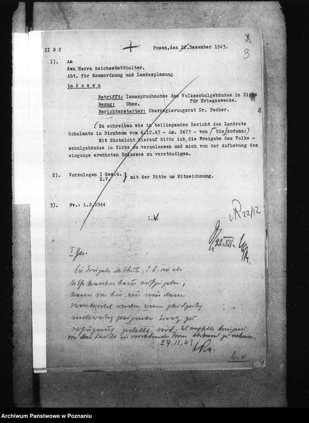 Obraz 7 z jednostki "Przeznaczenie szkół na cele wojenne"