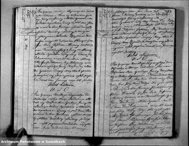 image.from.unit.number "Akta Zaszlubionych Gminy Mirosławskiey Na rok 1817"