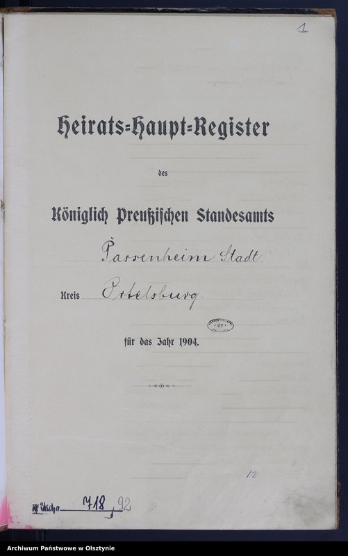 image.from.unit.number "Heirats-Haupt-Register Nr 1 - 9"