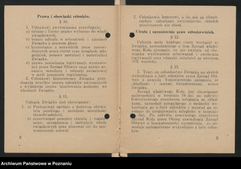 image.from.unit.number "Statuty Związku Powstańców Wielkopolskich."