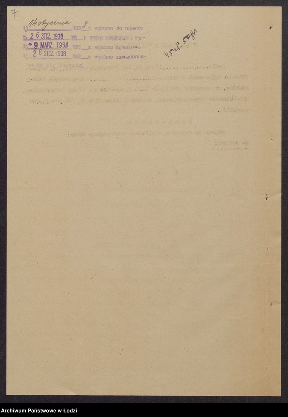 Obraz 9 z jednostki "Aszer Eliasz Librach, Ajzyk Librach, Szmul Lajb Librach, Berek Librach- wyrób i sprzedaż materiałów włókienniczych w Zgierzu"