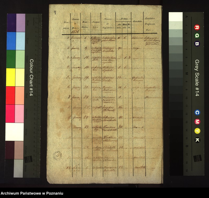 Obraz 3 z jednostki "Księga zgonów"