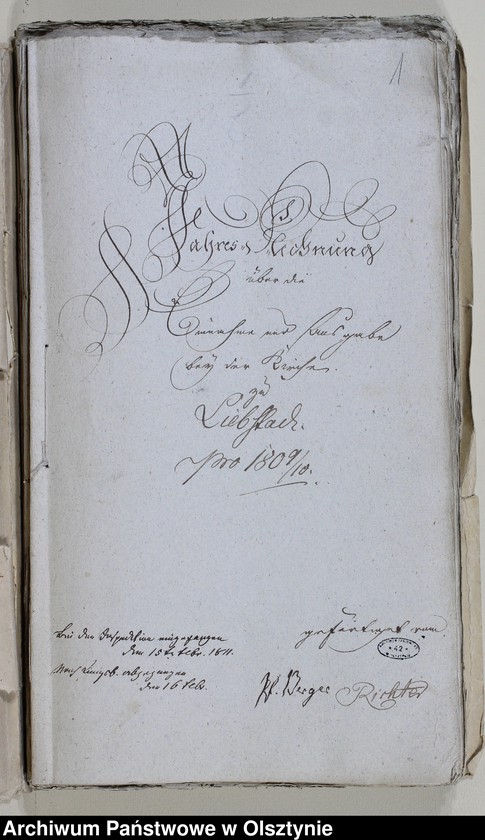 image.from.unit.number "Jahres Rechnung über Einnahme und Ausgabe bey der Kirche zu Liebstadt"