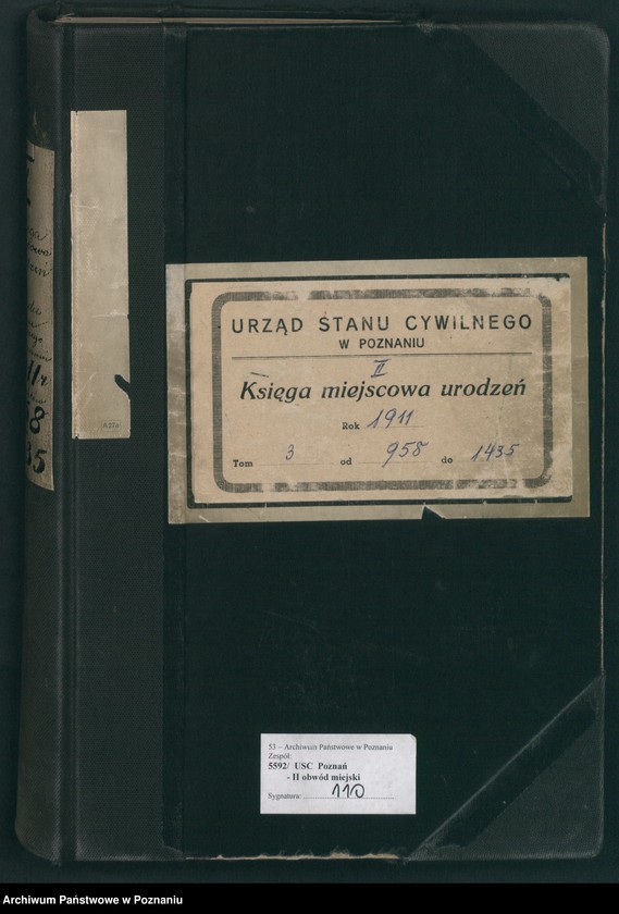 Obraz 2 z jednostki "Księga miejscowa urodzeń tom III [Rejestr główny urodzeń]"